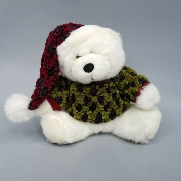 Dan Dee Polar Bear Plush 8" Stuffed Animal Crochet - Picture 7 of 10